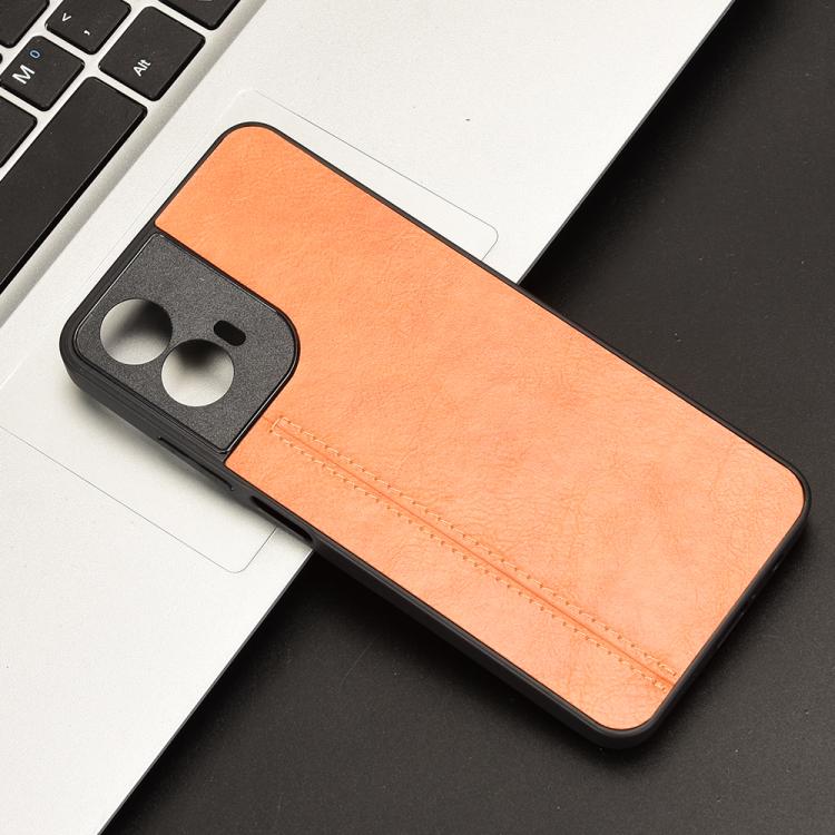 For Motorola Moto G45 5G Cow Pattern Sewing Card Bag Phone Case