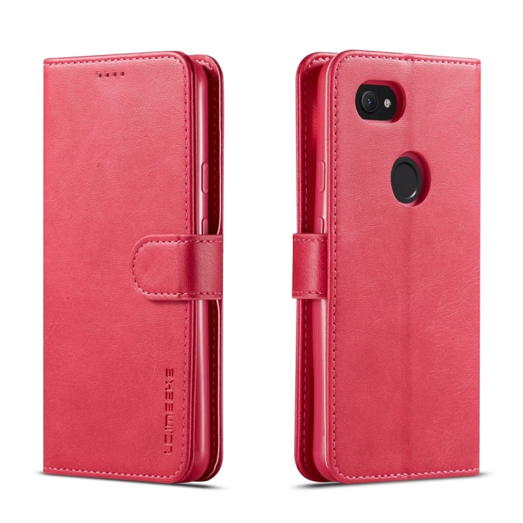For Google Pixel 3a XL LC.IMEEKE Calf Texture Horizontal Flip Leather Case, with Holder & Card Slots & Wallet