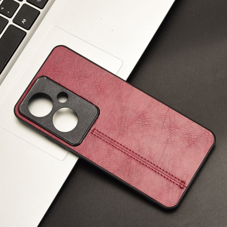 For OPPO Reno11 A JP Version Cow Pattern Sewing Card Bag Phone Case