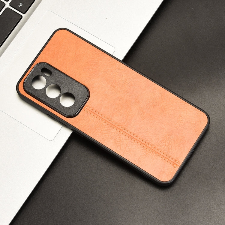 For OPPO Reno12 Pro 5G Global Cow Pattern Sewing Card Bag Phone Case