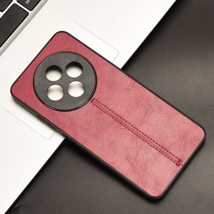For OPPO Reno12 F 5G Cow Pattern Sewing Card Bag Phone Case