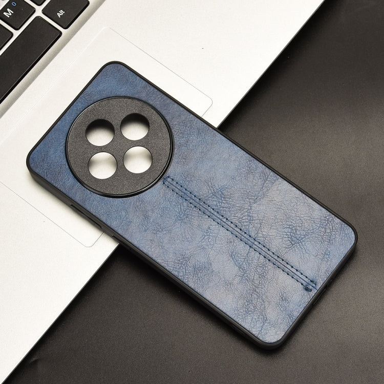 For OPPO Reno12 F 5G Cow Pattern Sewing Card Bag Phone Case