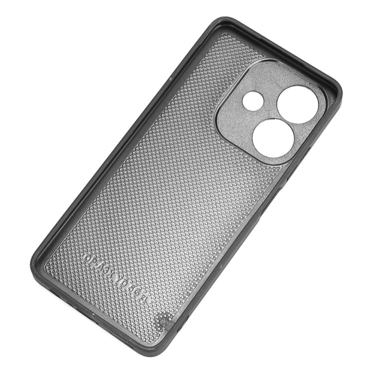 For OPPO A3x 5G India Cow Pattern Sewing Card Bag Phone Case