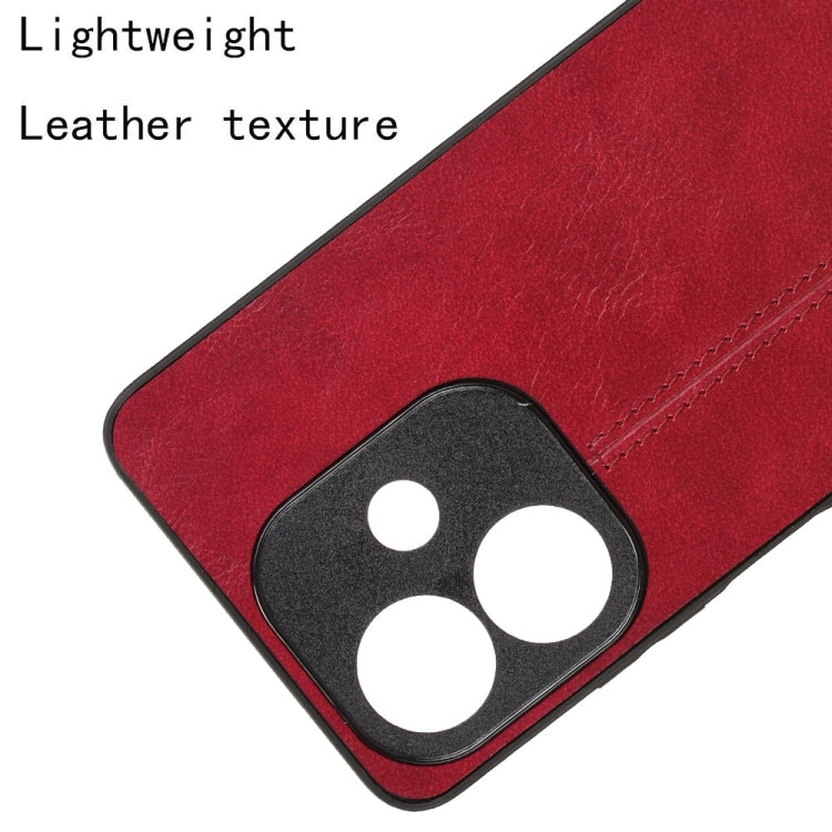 For OPPO A3x 5G India Cow Pattern Sewing Card Bag Phone Case