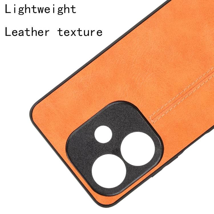 For OPPO A3x 5G India Cow Pattern Sewing Card Bag Phone Case