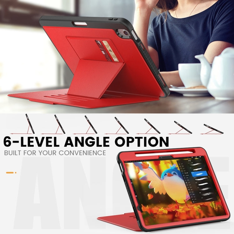 For iPad Air 11 2026 / 2025 / 2024 Smart B Magnetic Holder Leather Tablet Case