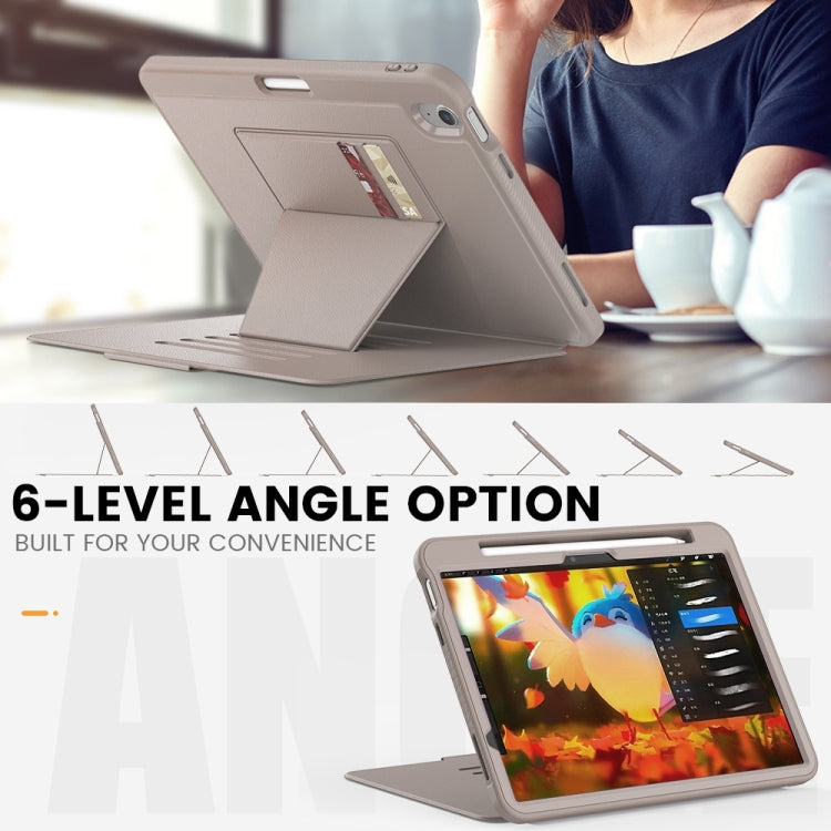 For iPad Air 11 2026 / 2025 / 2024 Smart B Magnetic Holder Leather Tablet Case