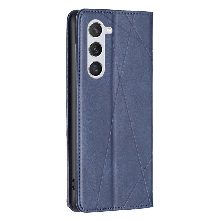 For Samsung Galaxy S25 5G Rhombus Texture Magnetic Leather Phone Case