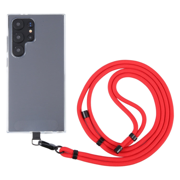 6mm Black Buckle Adjustable Mobile Phone Anti-lost Long Lanyard