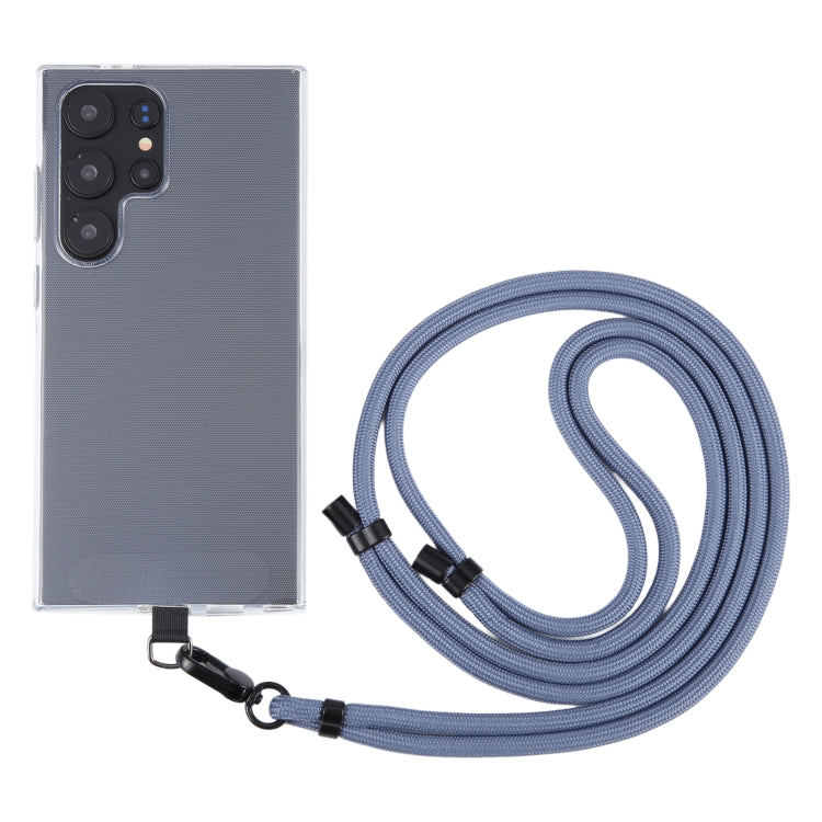 6mm Black Buckle Adjustable Mobile Phone Anti-lost Long Lanyard