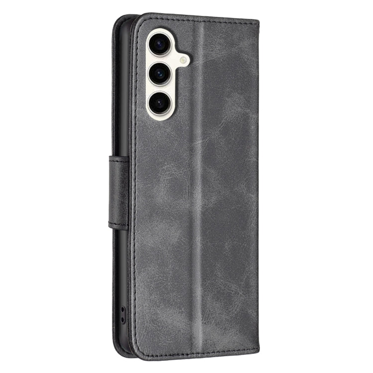 For Samsung Galaxy S24 FE 5G Lambskin Texture Pure Color Flip Leather Phone Case
