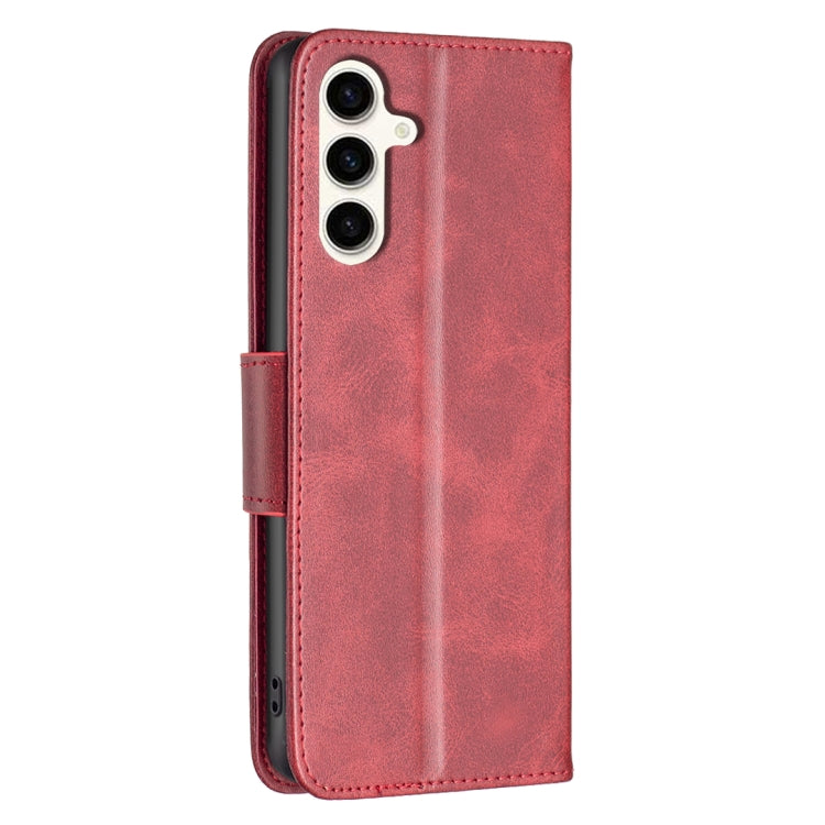 For Samsung Galaxy S24 FE 5G Lambskin Texture Pure Color Flip Leather Phone Case