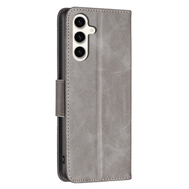 For Samsung Galaxy S24 FE 5G Lambskin Texture Pure Color Flip Leather Phone Case