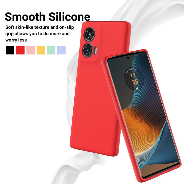 For Motorola Edge 50 Fusion / G96 5G Solid Color Liquid Silicone Dropproof Full Coverage Phone Case