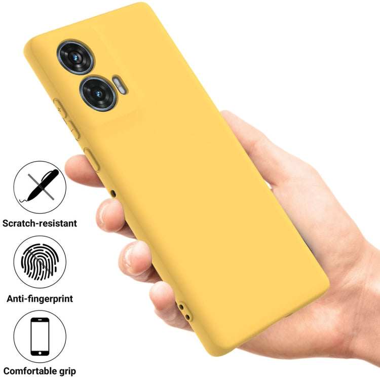 For Motorola Edge 50 Fusion / G96 5G Solid Color Liquid Silicone Dropproof Full Coverage Phone Case