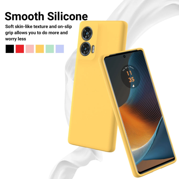 For Motorola Edge 50 Fusion / G96 5G Solid Color Liquid Silicone Dropproof Full Coverage Phone Case