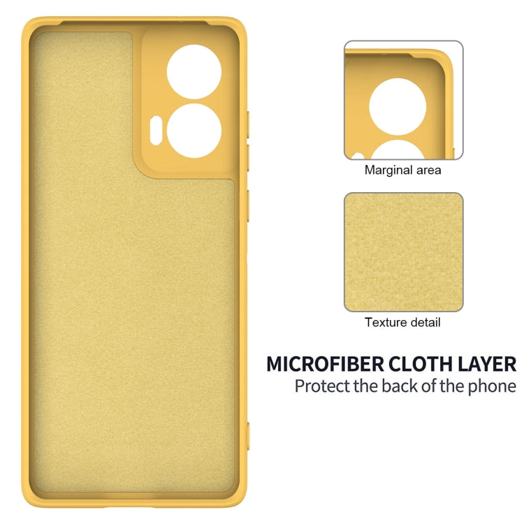For Motorola Edge 50 Fusion / G96 5G Solid Color Liquid Silicone Dropproof Full Coverage Phone Case