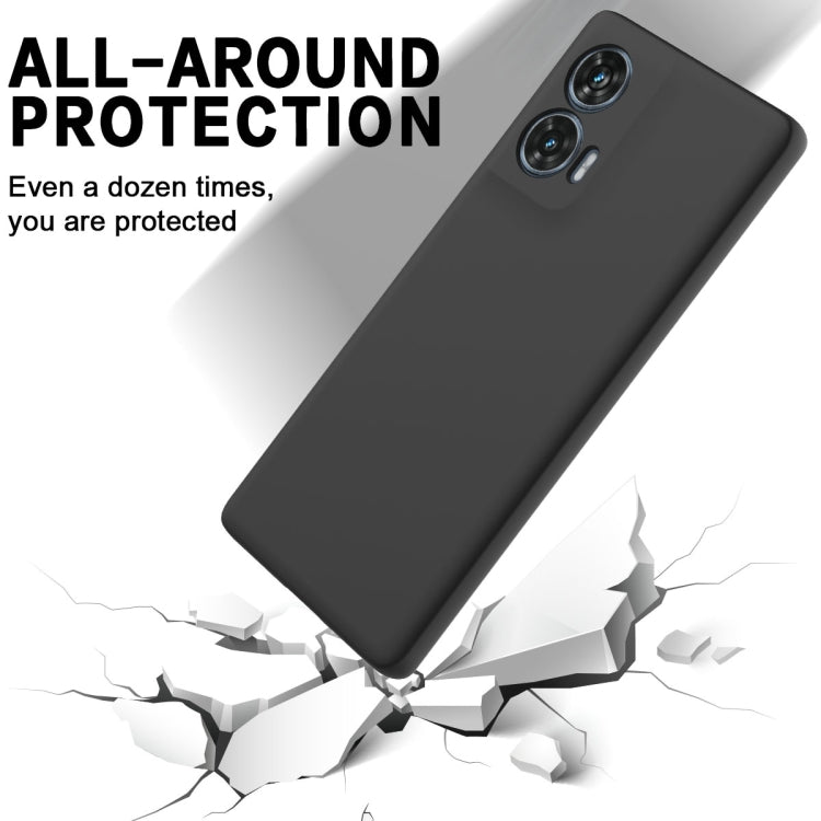 For Motorola Edge 50 Fusion / G96 5G Solid Color Liquid Silicone Dropproof Full Coverage Phone Case