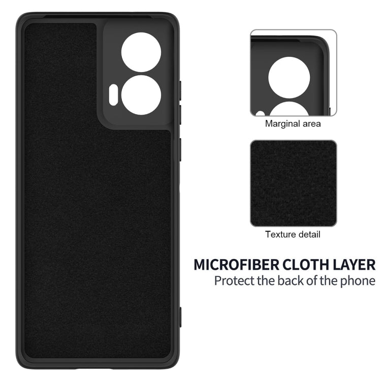 For Motorola Edge 50 Fusion / G96 5G Solid Color Liquid Silicone Dropproof Full Coverage Phone Case