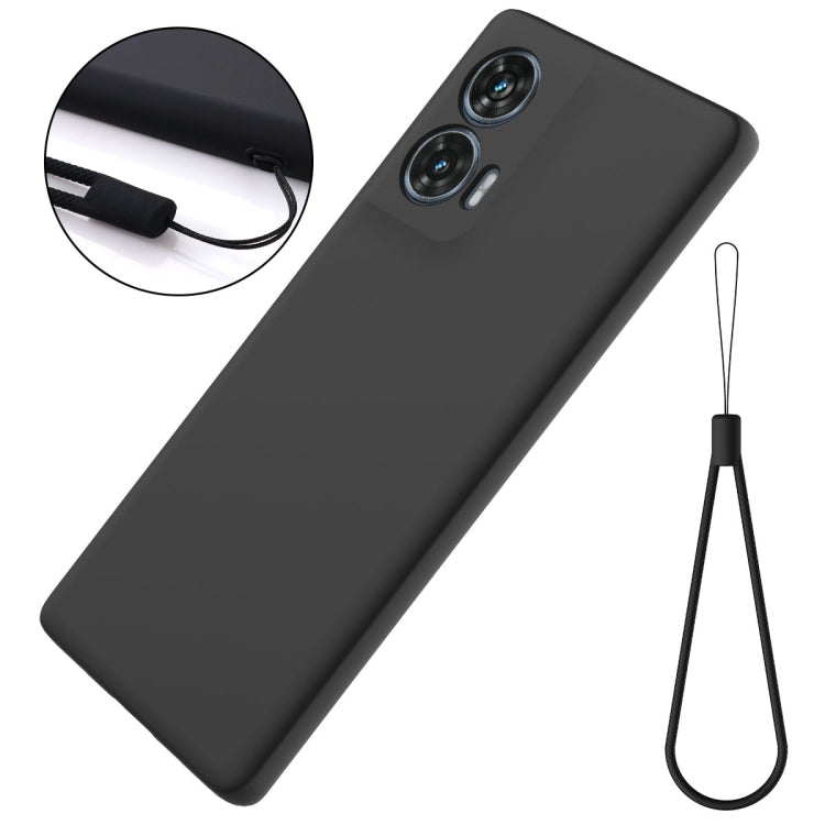 For Motorola Edge 50 Fusion / G96 5G Solid Color Liquid Silicone Dropproof Full Coverage Phone Case