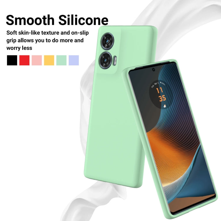 For Motorola Edge 50 Fusion / G96 5G Solid Color Liquid Silicone Dropproof Full Coverage Phone Case
