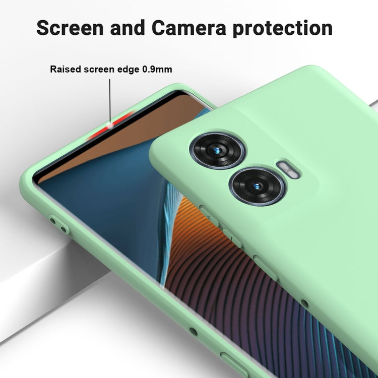 For Motorola Edge 50 Fusion / G96 5G Solid Color Liquid Silicone Dropproof Full Coverage Phone Case