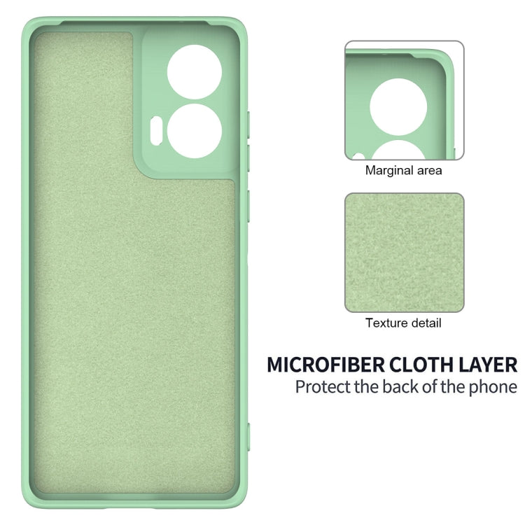 For Motorola Edge 50 Fusion / G96 5G Solid Color Liquid Silicone Dropproof Full Coverage Phone Case