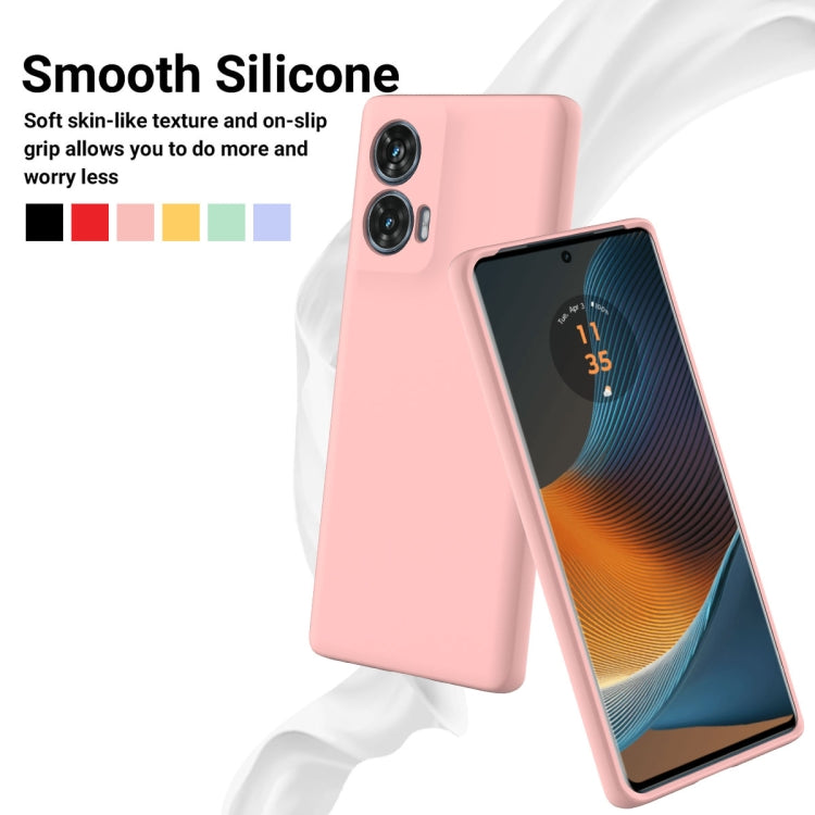 For Motorola Edge 50 Fusion / G96 5G Solid Color Liquid Silicone Dropproof Full Coverage Phone Case