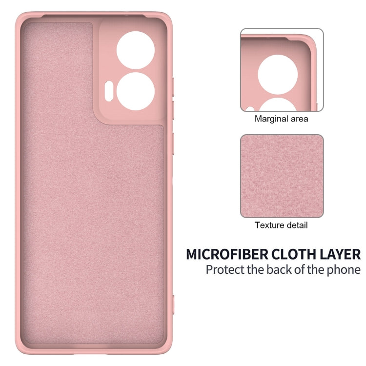 For Motorola Edge 50 Fusion / G96 5G Solid Color Liquid Silicone Dropproof Full Coverage Phone Case