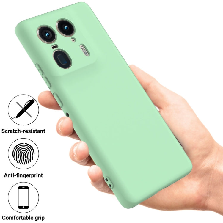 For Motorola Edge 50 Ultra Solid Color Liquid Silicone Dropproof Full Coverage Phone Case