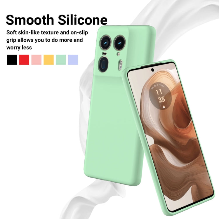 For Motorola Edge 50 Ultra Solid Color Liquid Silicone Dropproof Full Coverage Phone Case