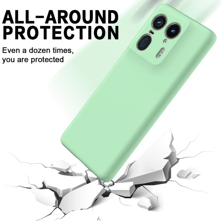 For Motorola Edge 50 Ultra Solid Color Liquid Silicone Dropproof Full Coverage Phone Case