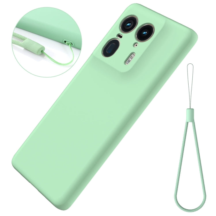 For Motorola Edge 50 Ultra Solid Color Liquid Silicone Dropproof Full Coverage Phone Case