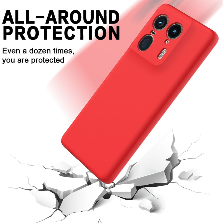 For Motorola Moto X50 Ultra Solid Color Liquid Silicone Dropproof Full Coverage Phone Case