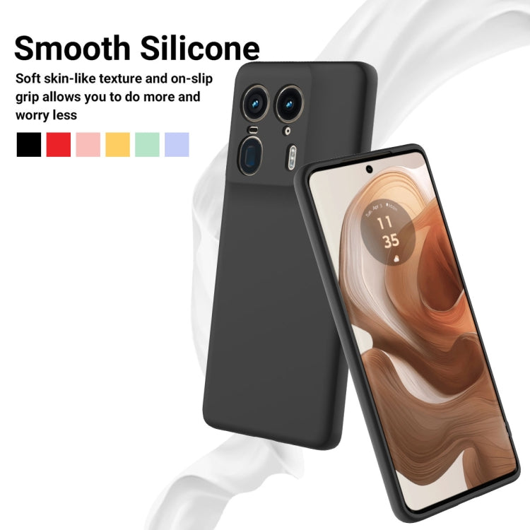For Motorola Moto X50 Ultra Solid Color Liquid Silicone Dropproof Full Coverage Phone Case