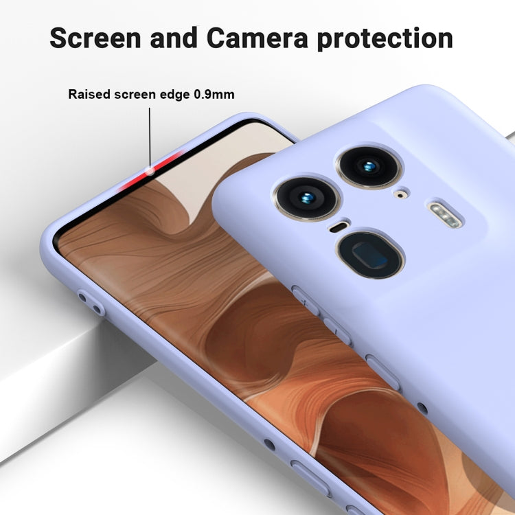 For Motorola Moto X50 Ultra Solid Color Liquid Silicone Dropproof Full Coverage Phone Case