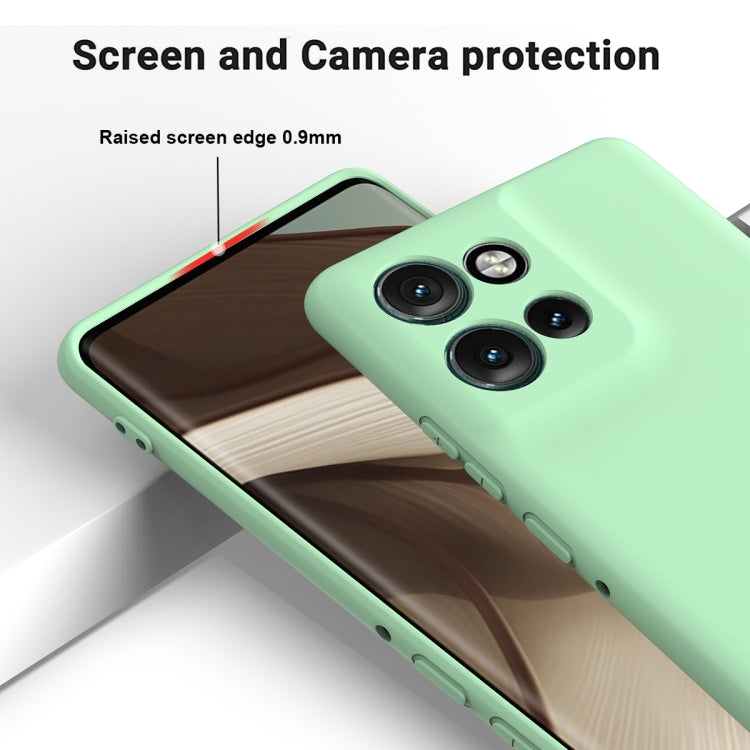 For Motorola Edge 50 Neo / Edge 60 Neo Solid Color Liquid Silicone Dropproof Full Coverage Phone Case