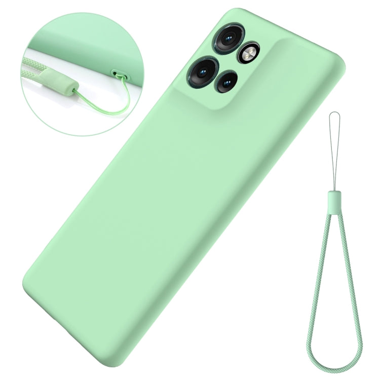 For Motorola Edge 50 Neo / Edge 60 Neo Solid Color Liquid Silicone Dropproof Full Coverage Phone Case
