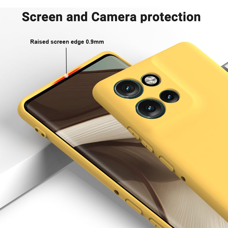 For Motorola Edge 50 Neo / Edge 60 Neo Solid Color Liquid Silicone Dropproof Full Coverage Phone Case