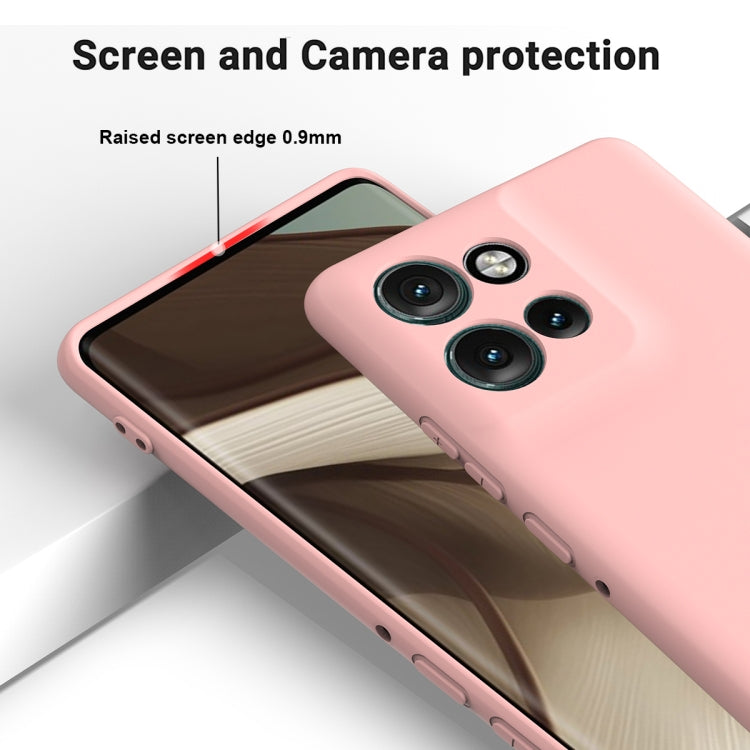 For Motorola Edge 50 Neo / Edge 60 Neo Solid Color Liquid Silicone Dropproof Full Coverage Phone Case