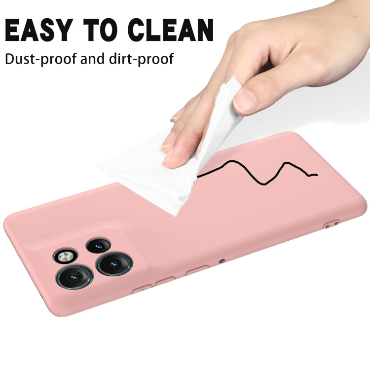 For Motorola Edge 50 Neo / Edge 60 Neo Solid Color Liquid Silicone Dropproof Full Coverage Phone Case