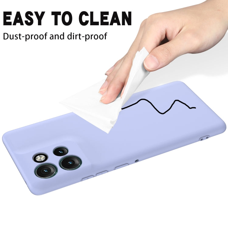 For Motorola Edge 50 Neo / Edge 60 Neo Solid Color Liquid Silicone Dropproof Full Coverage Phone Case