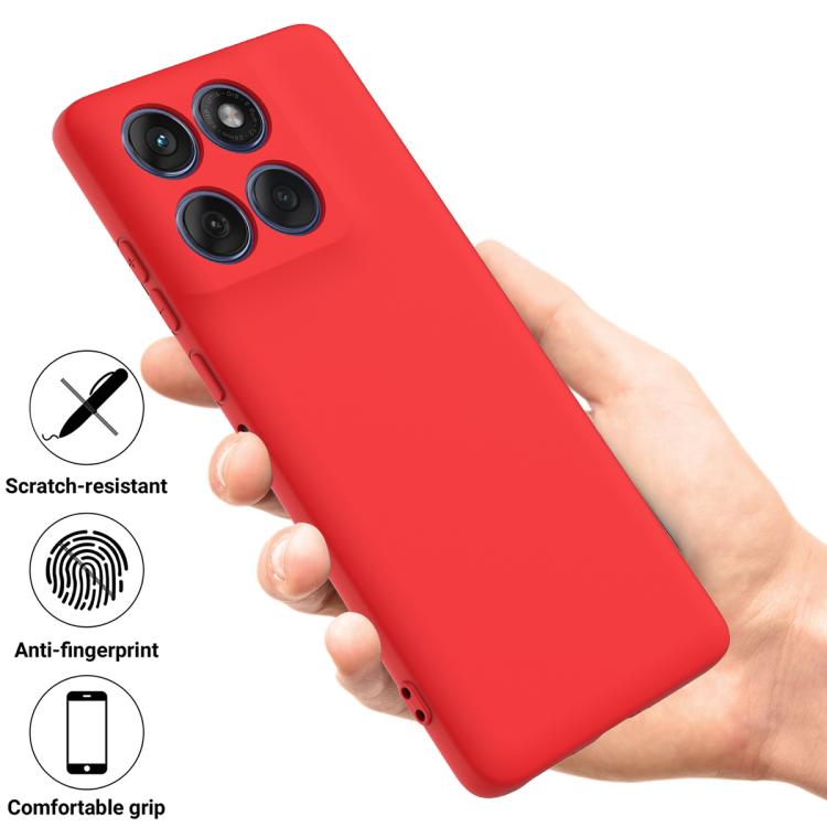For Motorola Edge 60 Fusion / Edge 60 Solid Color Liquid Silicone Dropproof Full Coverage Phone Case