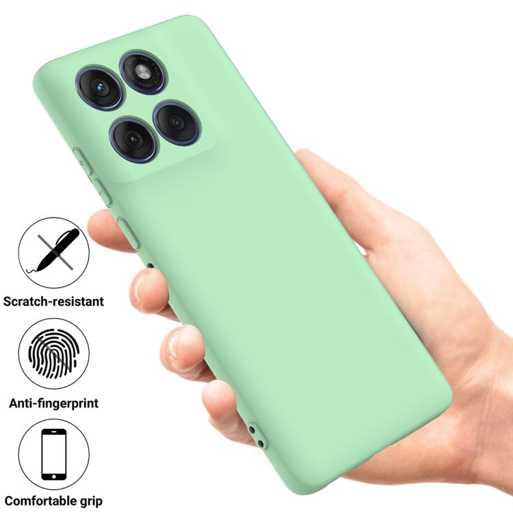 For Motorola Edge 60 Fusion / Edge 60 Solid Color Liquid Silicone Dropproof Full Coverage Phone Case