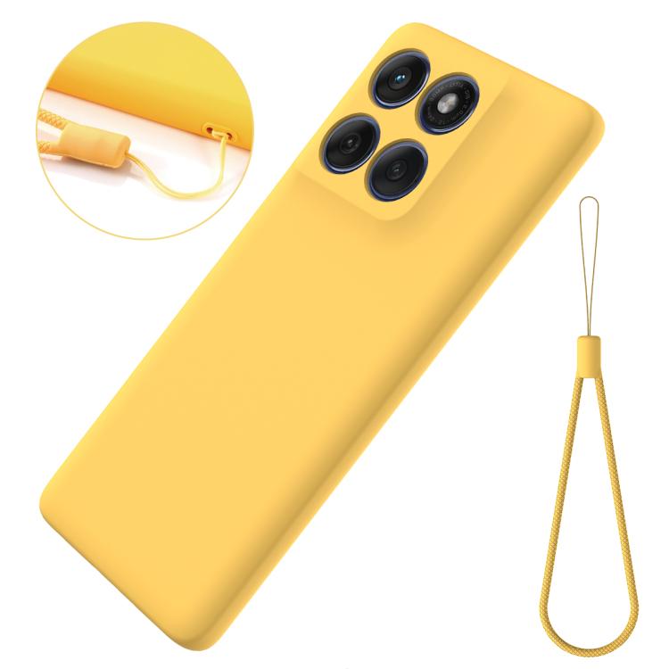 For Motorola Edge 60 Fusion / Edge 60 Solid Color Liquid Silicone Dropproof Full Coverage Phone Case