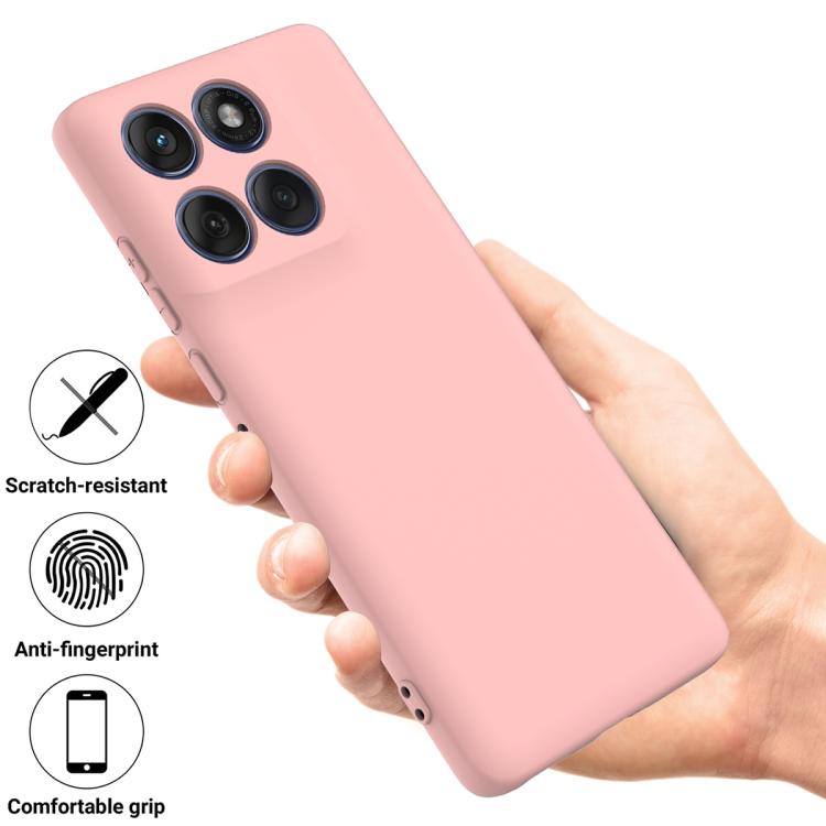 For Motorola Edge 60 Fusion / Edge 60 Solid Color Liquid Silicone Dropproof Full Coverage Phone Case