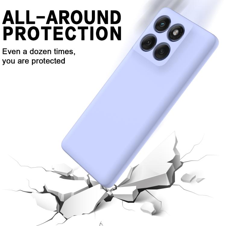 For Motorola Edge 60 Fusion / Edge 60 Solid Color Liquid Silicone Dropproof Full Coverage Phone Case