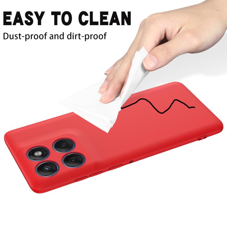 For Motorola Edge 60s Solid Color Liquid Silicone Dropproof Full Coverage Phone Case