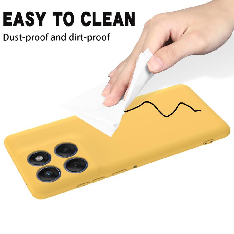 For Motorola Edge 60s Solid Color Liquid Silicone Dropproof Full Coverage Phone Case