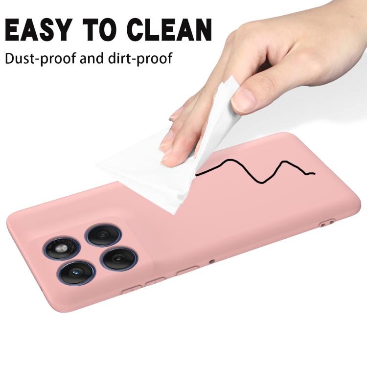 For Motorola Edge 60s Solid Color Liquid Silicone Dropproof Full Coverage Phone Case